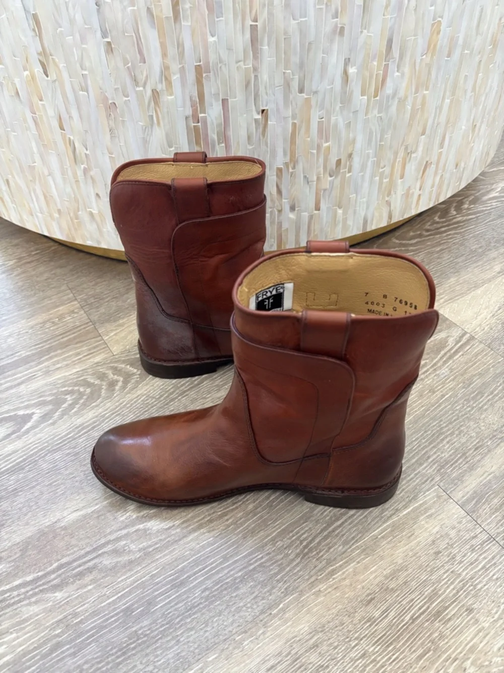 Frye Redwood Leather Paige Short Riding Boot - Picture 4 of 8